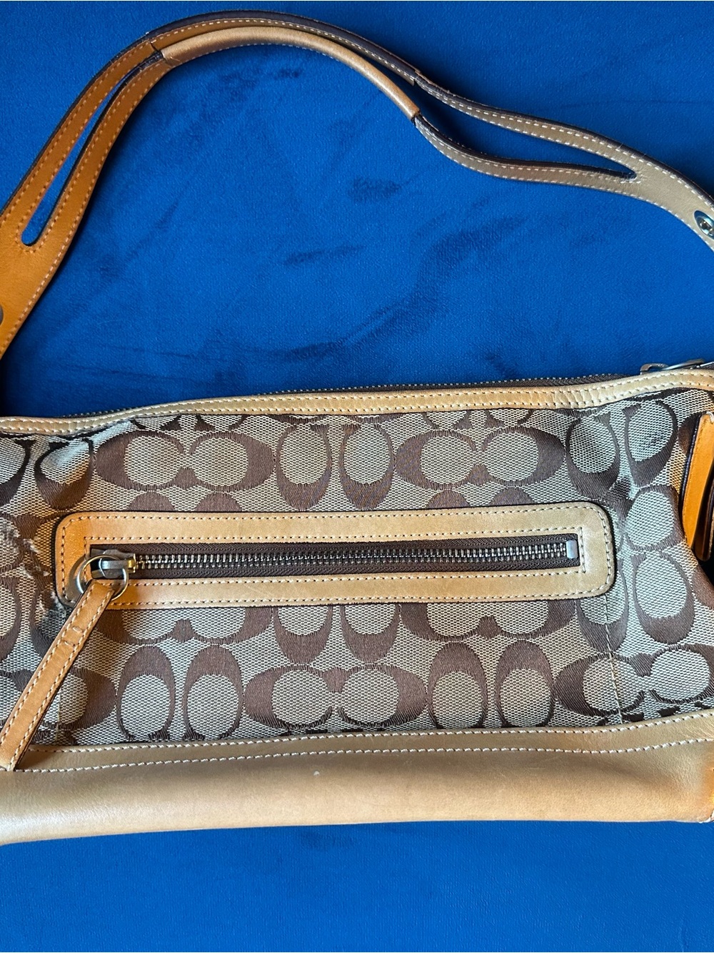 Vintage Y2K Coach 9363 Signature C East West Shoulder… - Gem